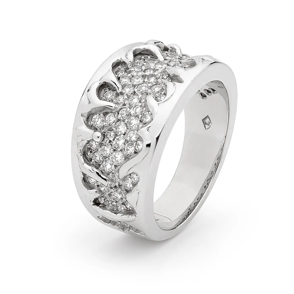 18ct White Gold Dress Diamond Ring