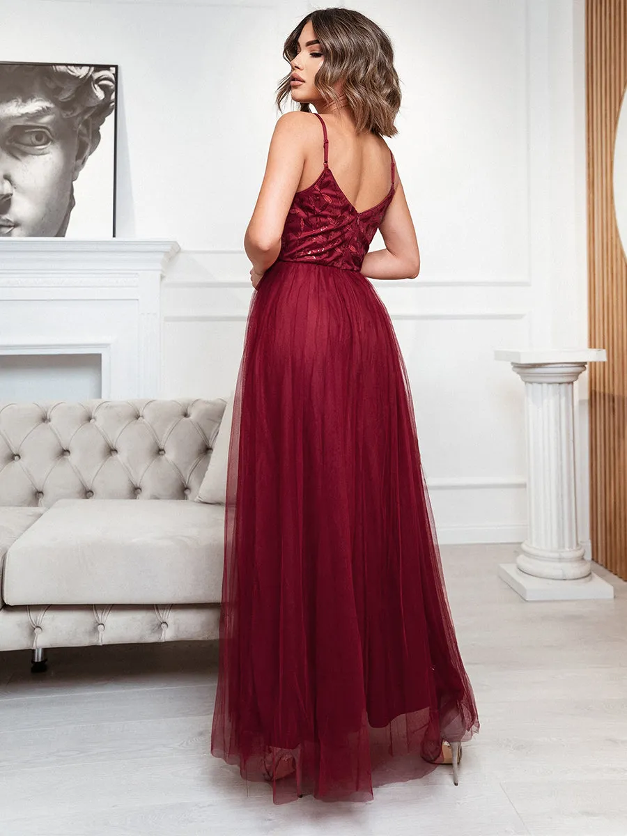 Adorable A Line Silhouette Floor Length Wholesale Evening Dress