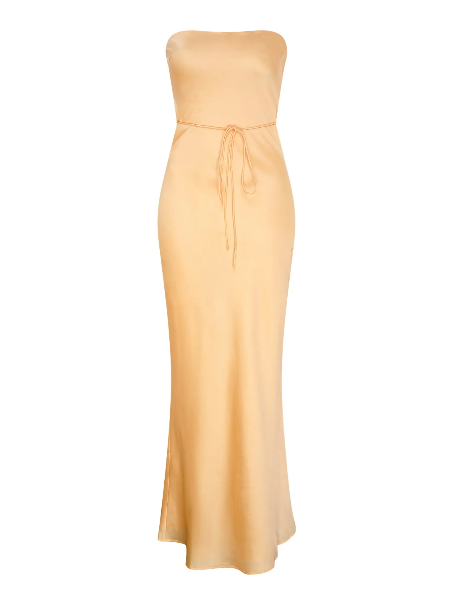 Amdra Strapless Dress in Yellow