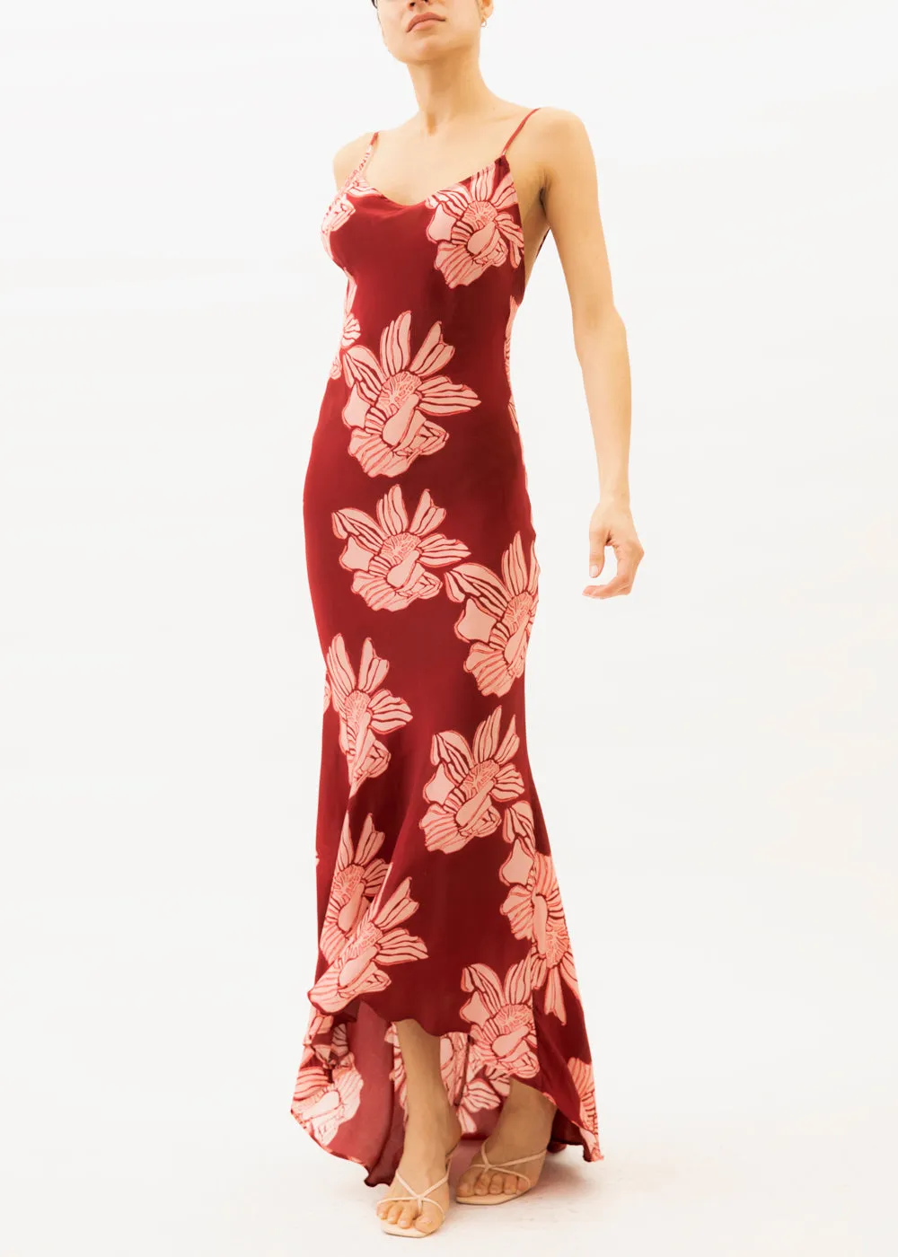 Angie Matisse Floral Maxi Slip Dress