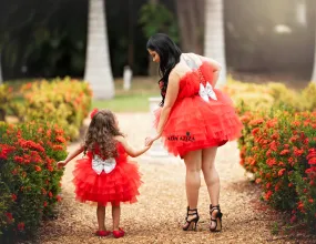 Bailey Dress Coral Red