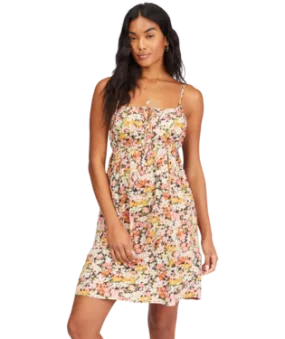 Billabong Feelin Blue Mini Slip Dress - Multi