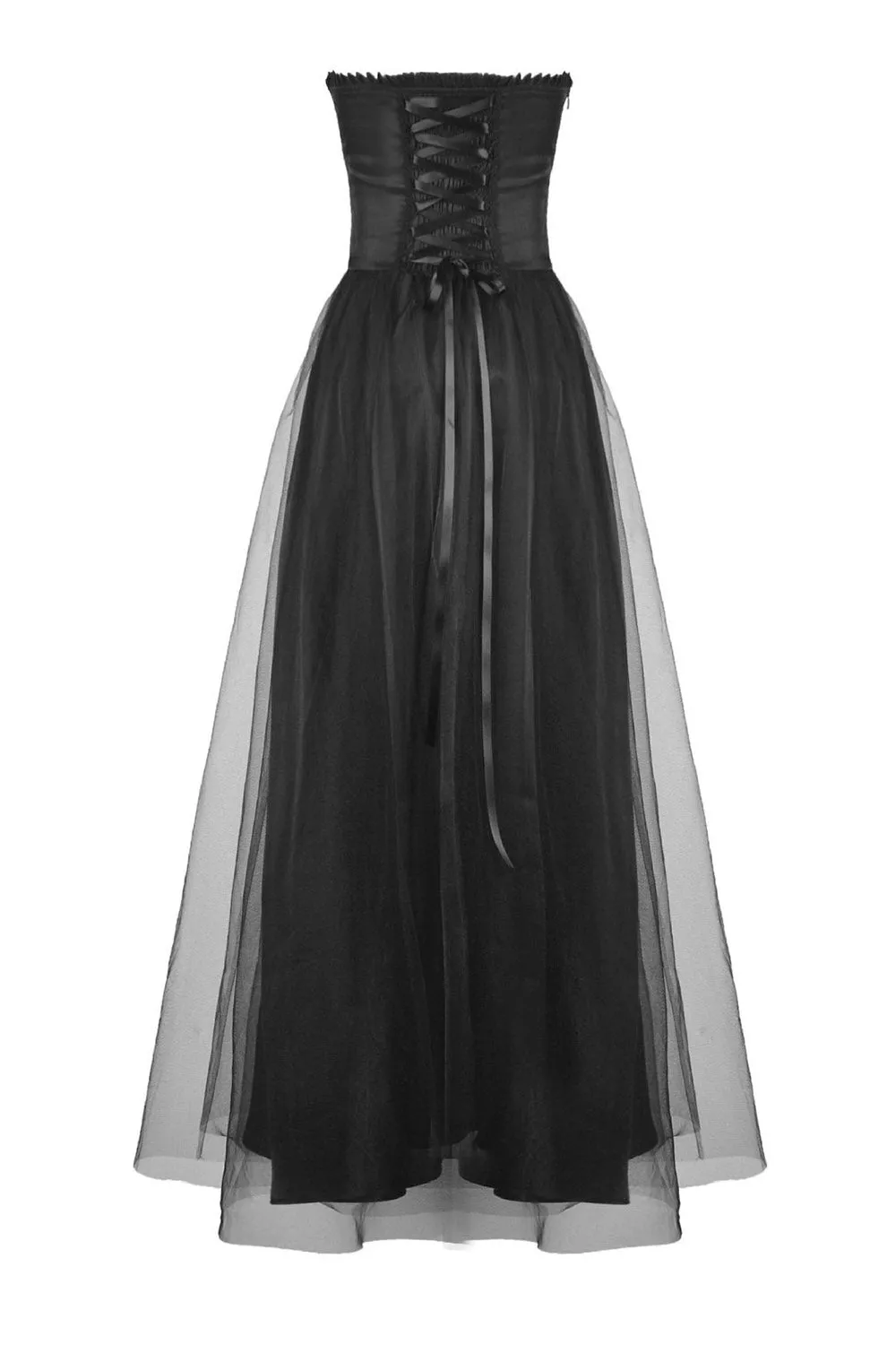 Black Mausoleum Maxi Tulle Dress