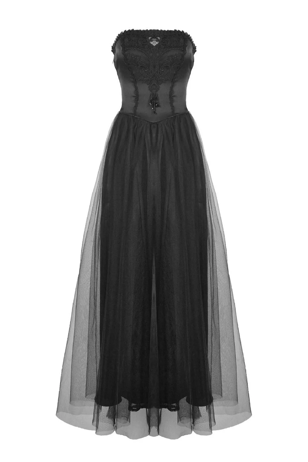 Black Mausoleum Maxi Tulle Dress