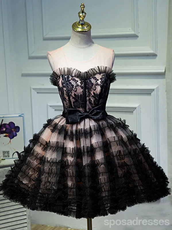 Black Sweetheart Short Homecoming Dresses,Cheap Short Prom Dresses,CM907