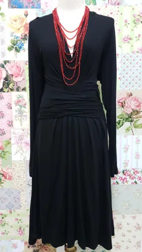 Black Wrap Dress MY058