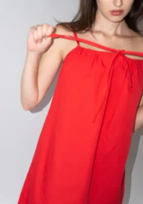 Bow Dress in Red