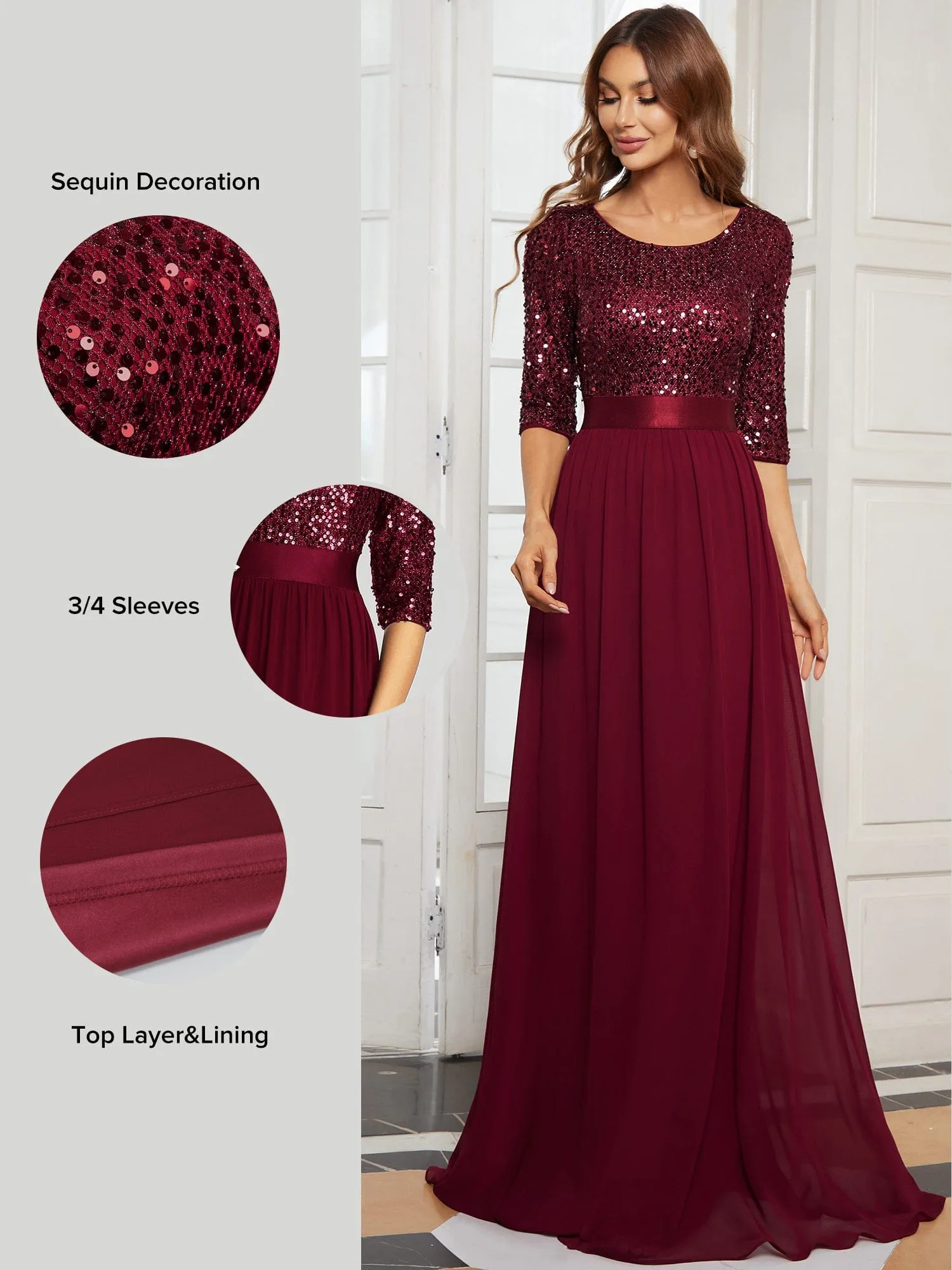 Burgundy Concert Dresses