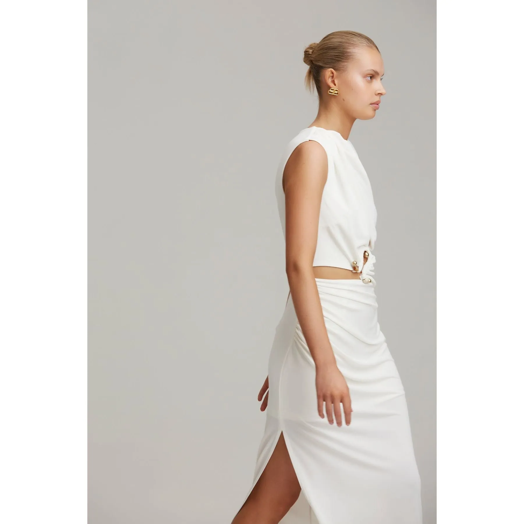 CMEO Collective Entropy Dress - White