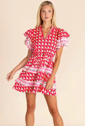 Courtney Dress | Red Pop - XS