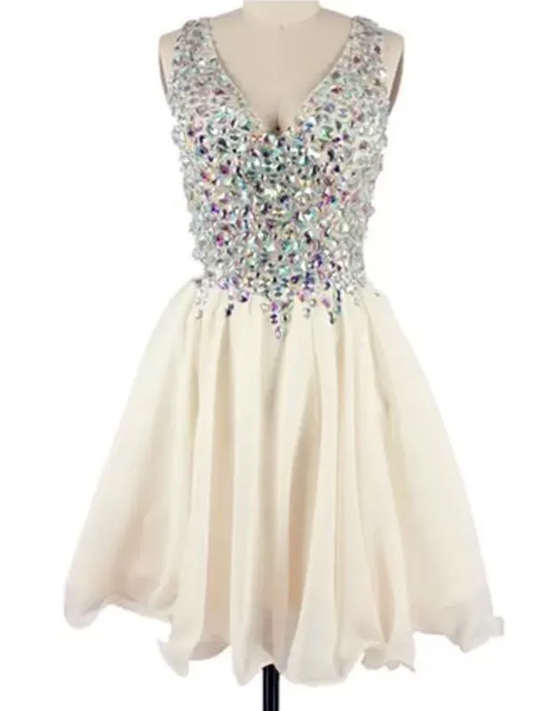 Custom Made A Line Ivory Short Prom Dresses, Short Homecoming Dresses, Graduation Dresses