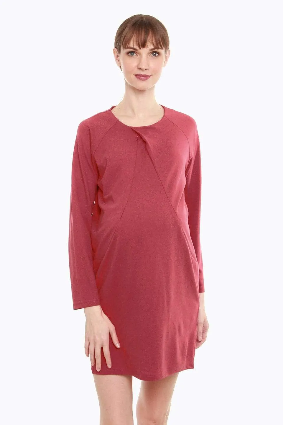 Cyntherea Maternity Dress Red