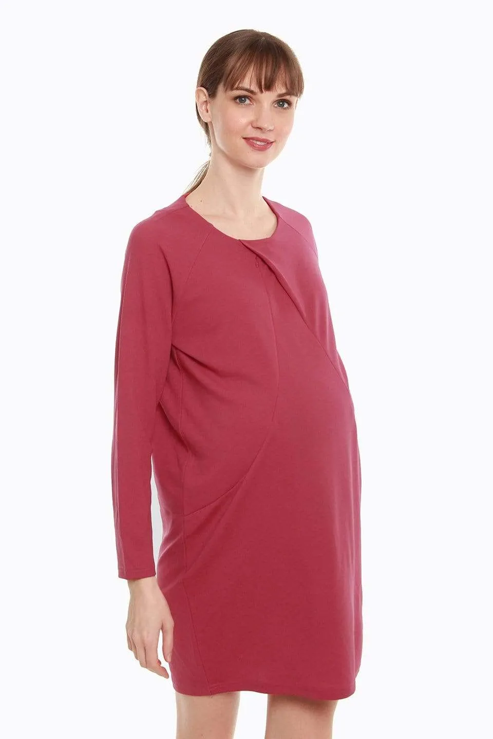 Cyntherea Maternity Dress Red