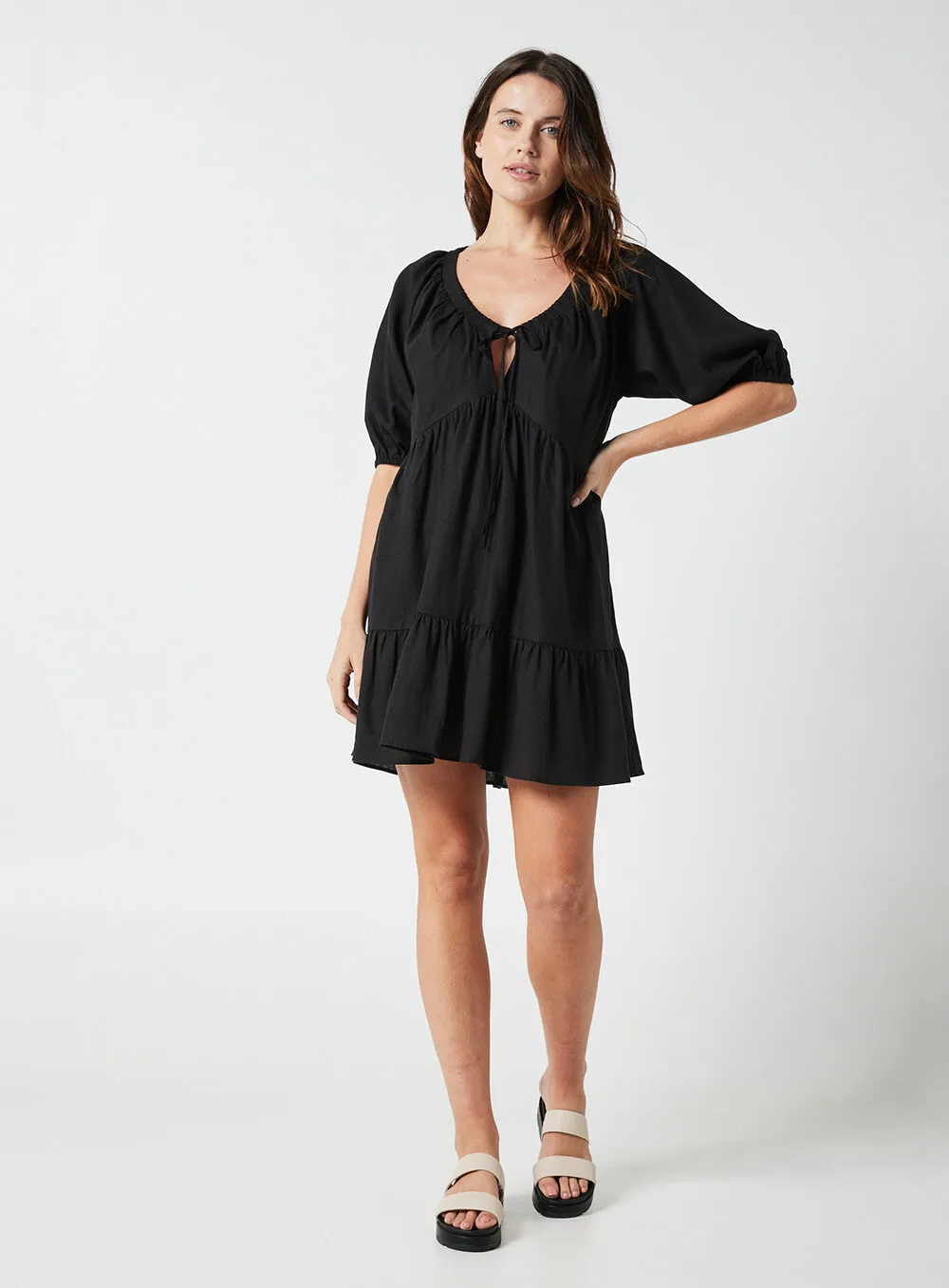 Eloise Smock Dress-Black