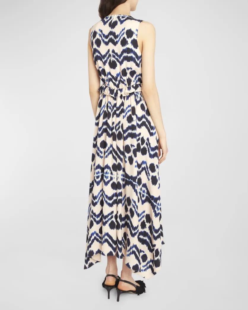 FA230131 Evita asymmetric maxi dress dress