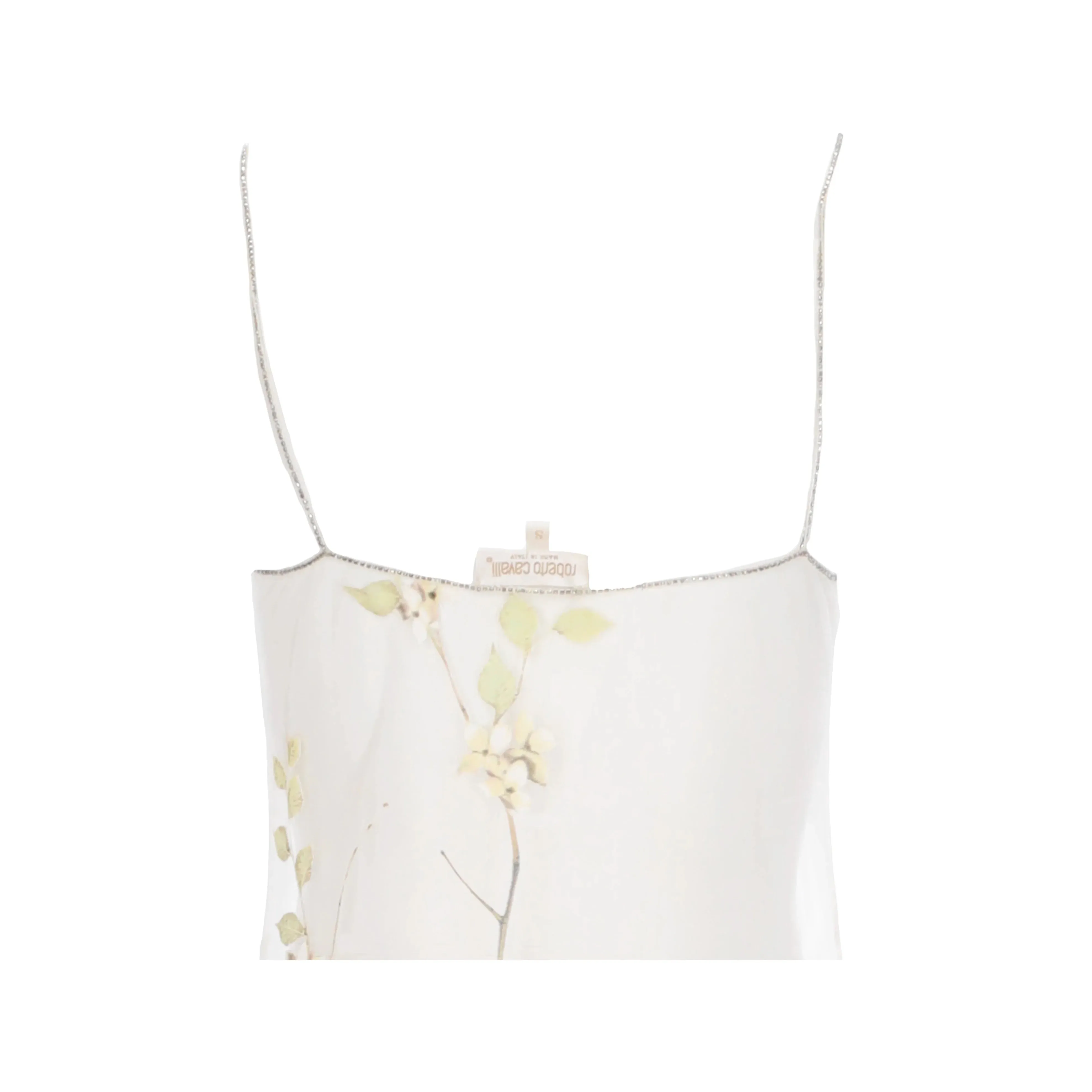 floral slip camisoleRoberto Cavalli Floral Slip Dress with Camisole