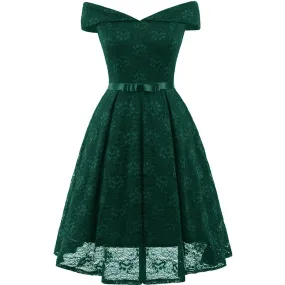 Green Homecoming Dresses Lace Graduation Dresses SA587