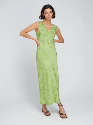 Iris Maxi Dress in Pistachio Green