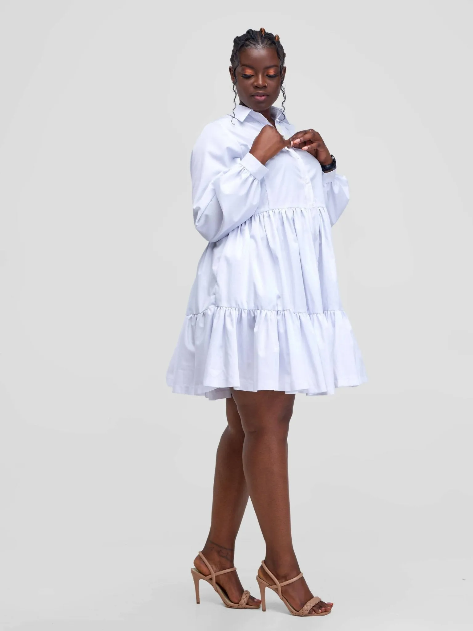 Izulu Kenderi Dress - White