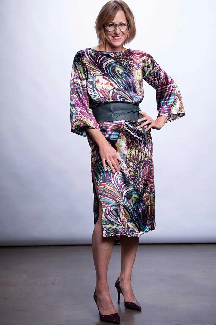 Katara Dress - Polychromatic Silk Dress