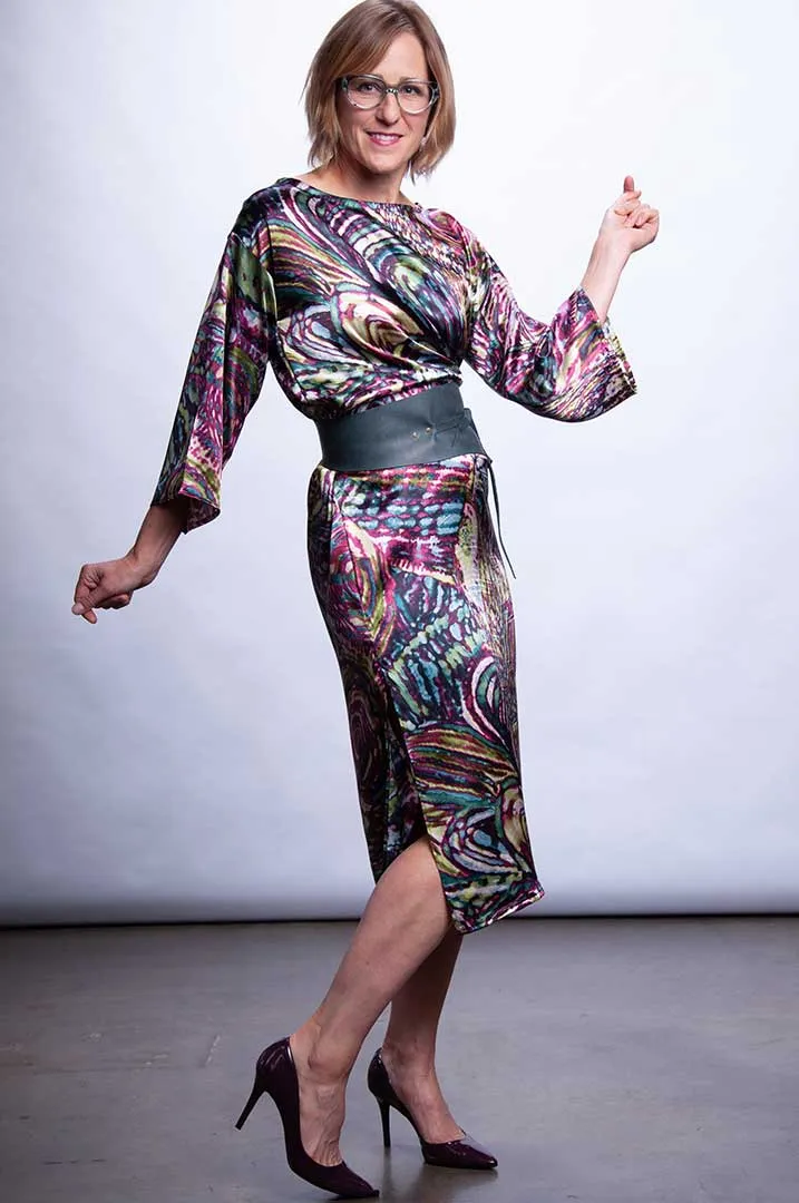 Katara Dress - Polychromatic Silk Dress