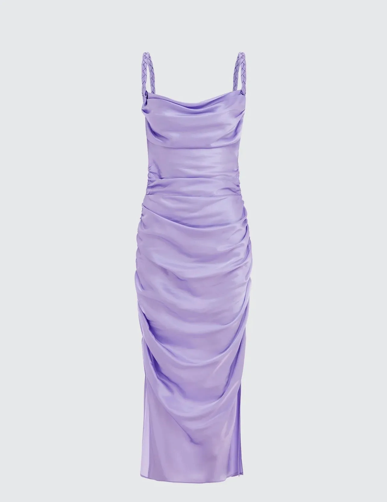 LEO LIN Rachel Cowl Neck Slip Dress - Lilac