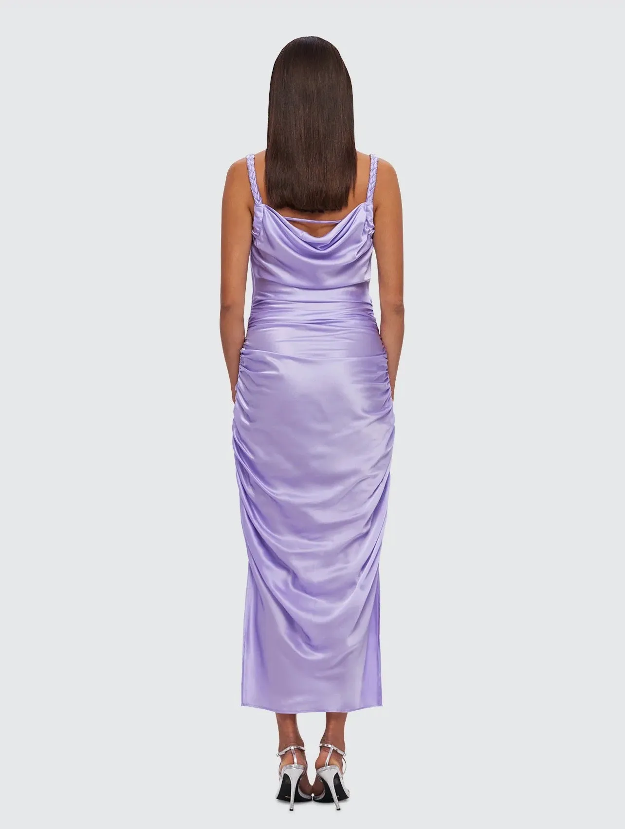 LEO LIN Rachel Cowl Neck Slip Dress - Lilac