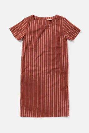 Marisol Shift Dress / Red Stripe