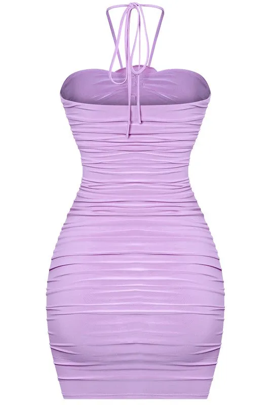 Melina halter dress (Lavender)