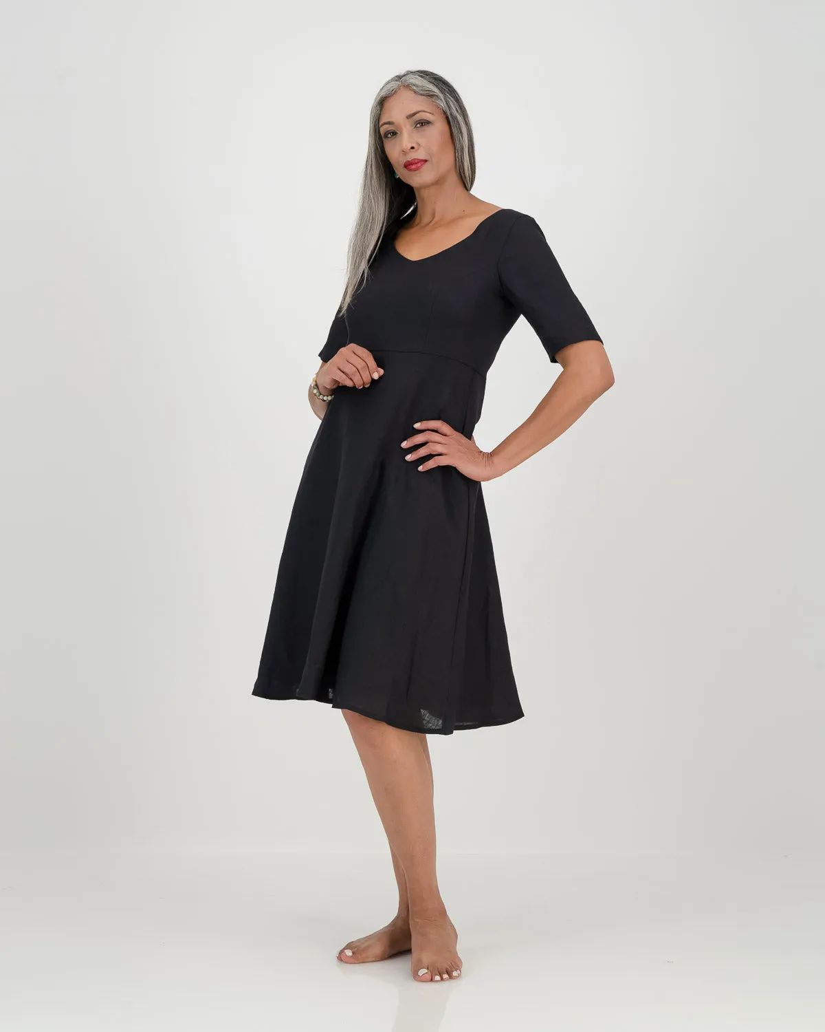 mila dress - black