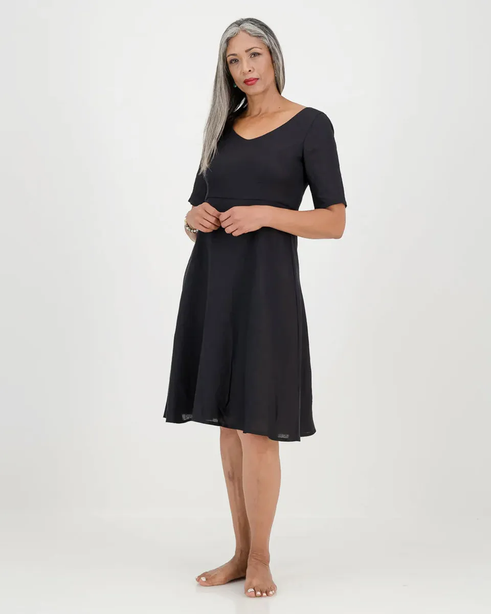 mila dress - black