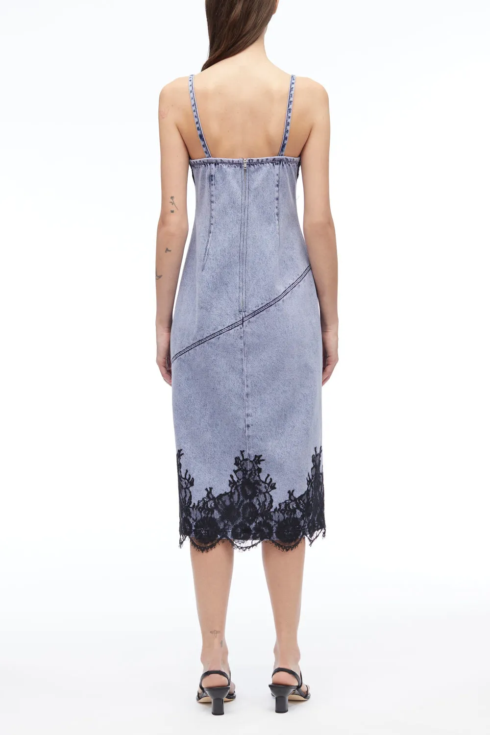 Overdyed Denim Slip Dress