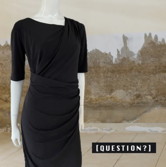 QU - Christina black dress