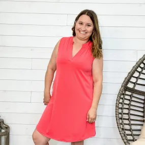 "Fierce" Gabby Style Tank Tunic/Dress (Tomato Red)