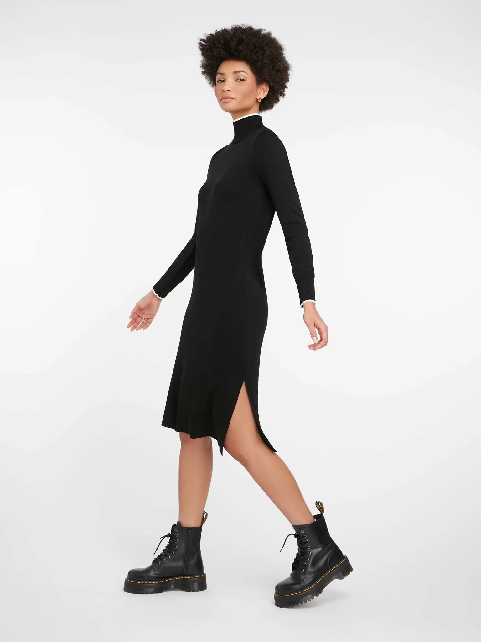 Rothko Sweater Dress in Black