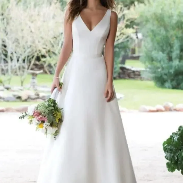 Satin Elegance A-Line Bridal Gown