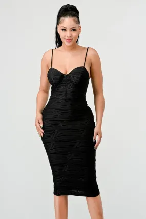 Selena Jaguard Dress (Black)