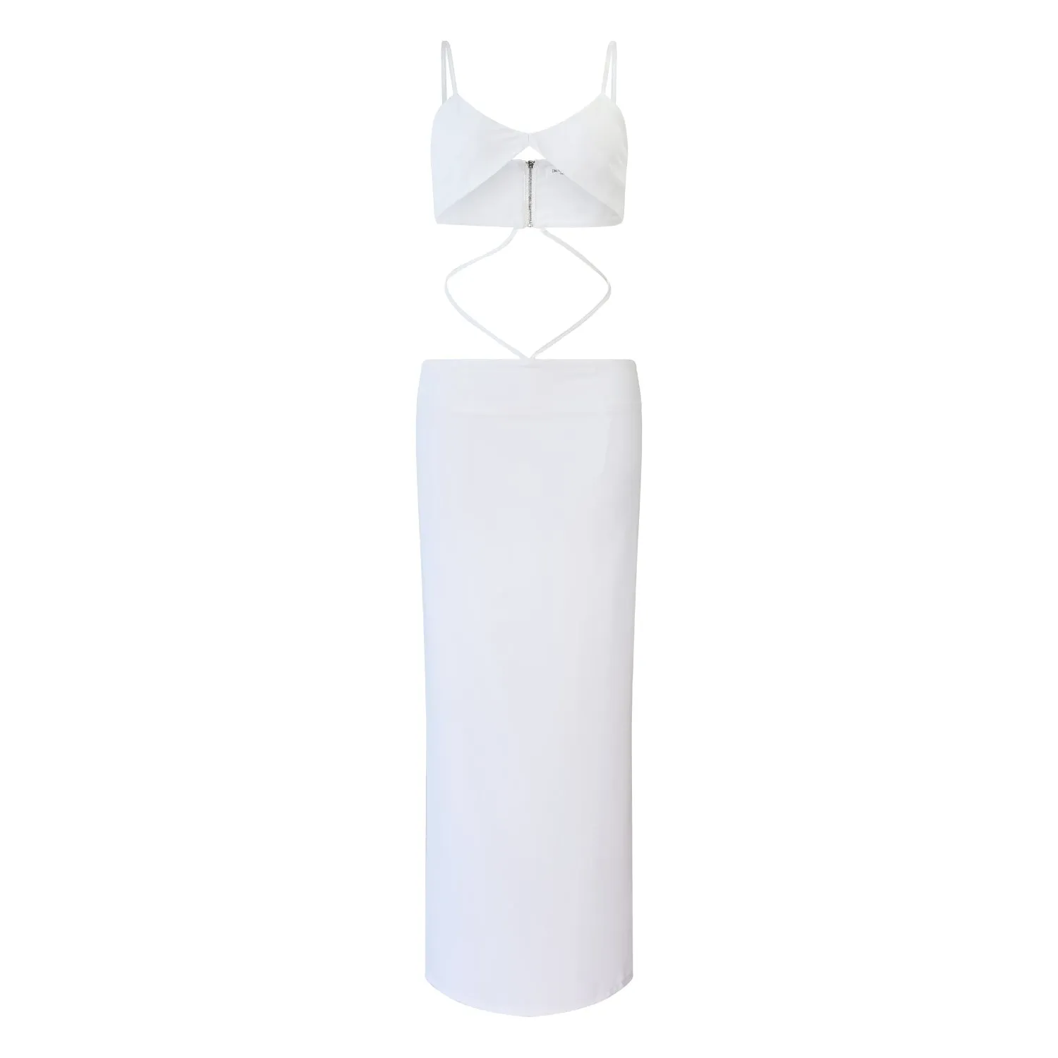 Solymar White Cutout Dress