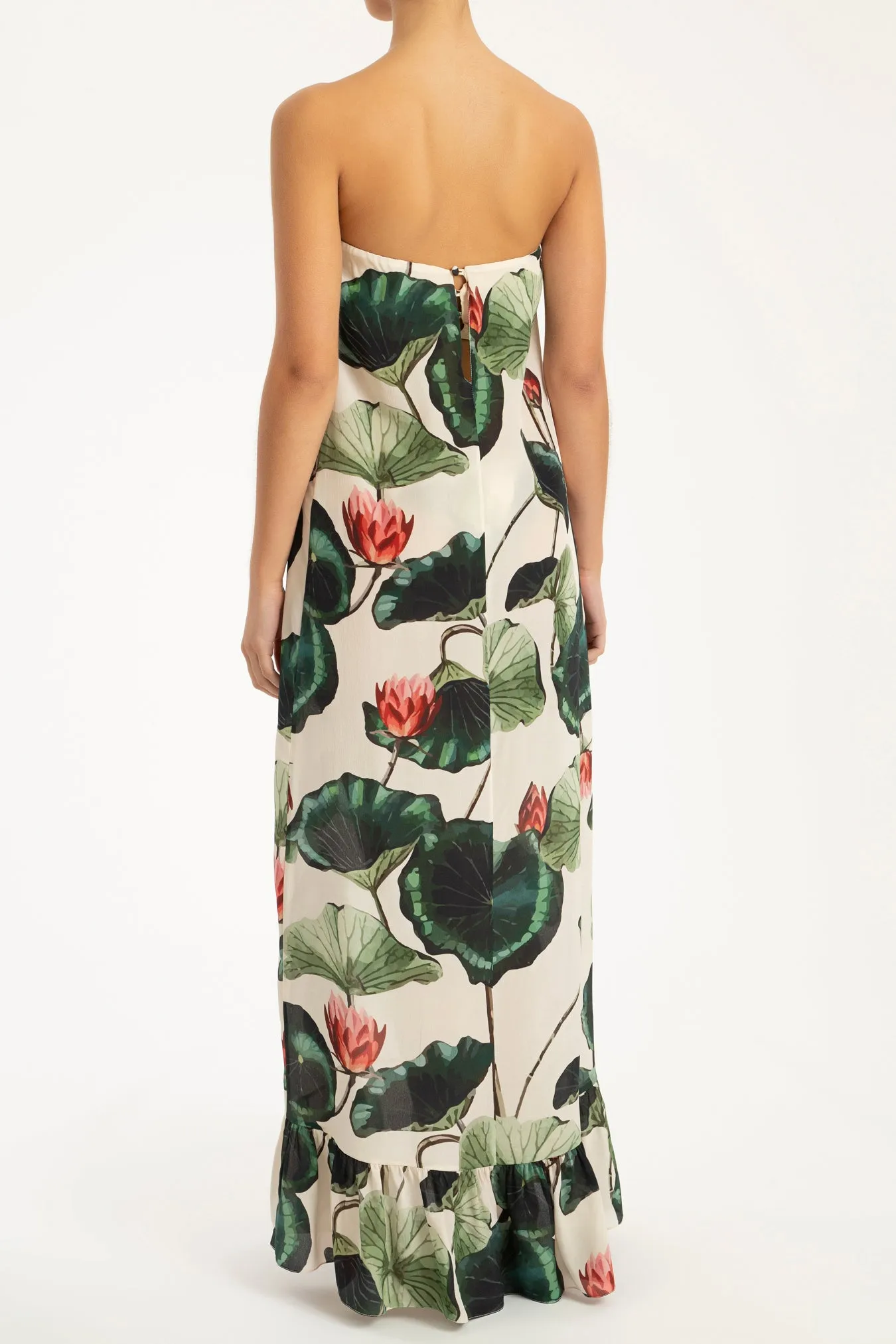 Victoria Regia Strapless Long Dress