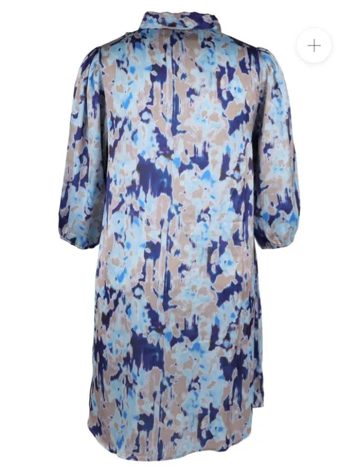 Zoey abstract floral print tunic dresses